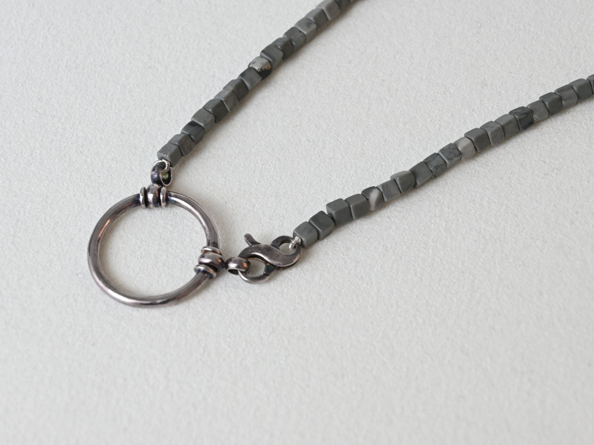 268JP_ストーンジャスパースクエアビーズ